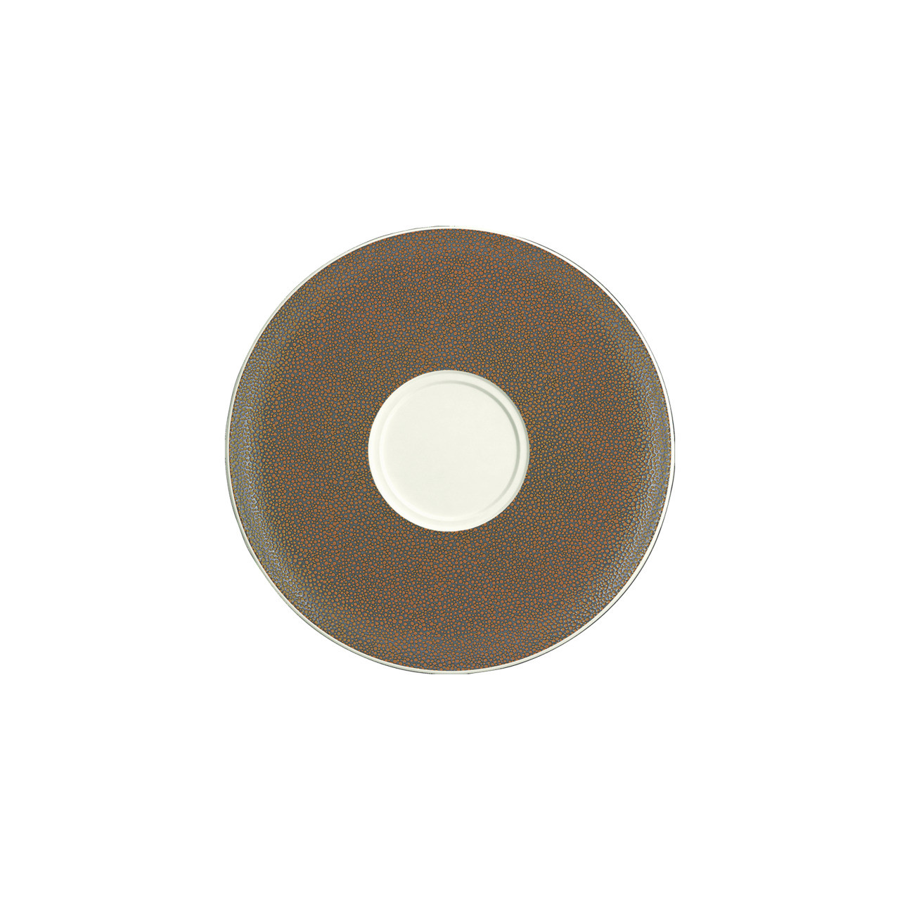 Pearls, Untertasse rund mit Doppelspiegel ø 211 mm metallic gold